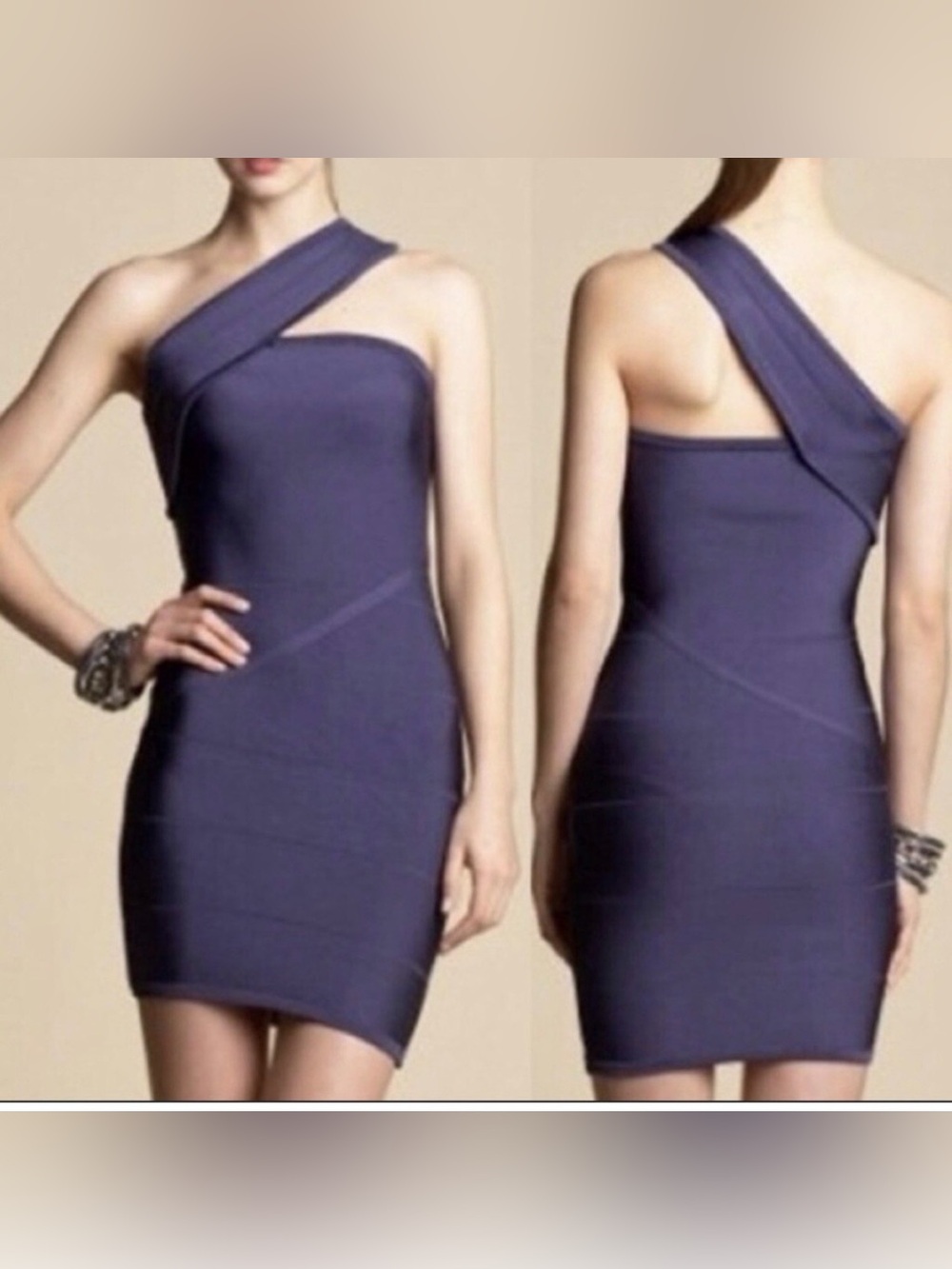 Black Bebe One Shoulder Mini dress size small